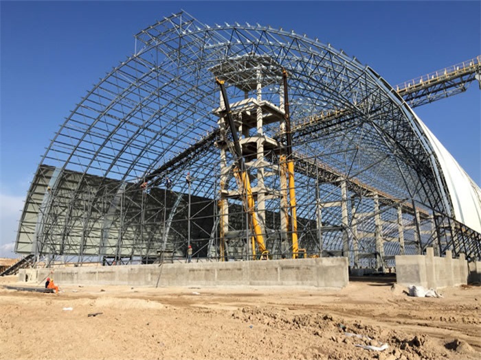 华蓥煤机油桶翘工程网架